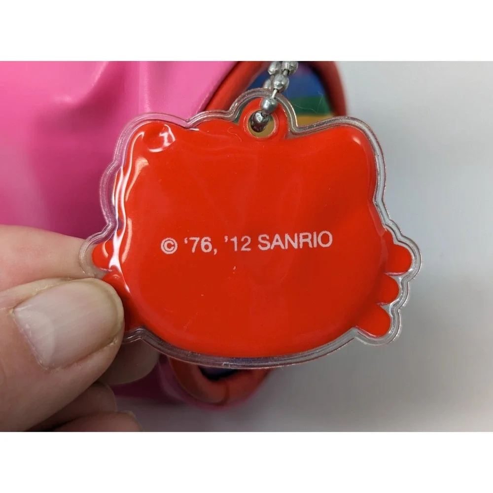 Sanrio Hello Kitty Pencil Case Pink‎ 2012 Rainbow